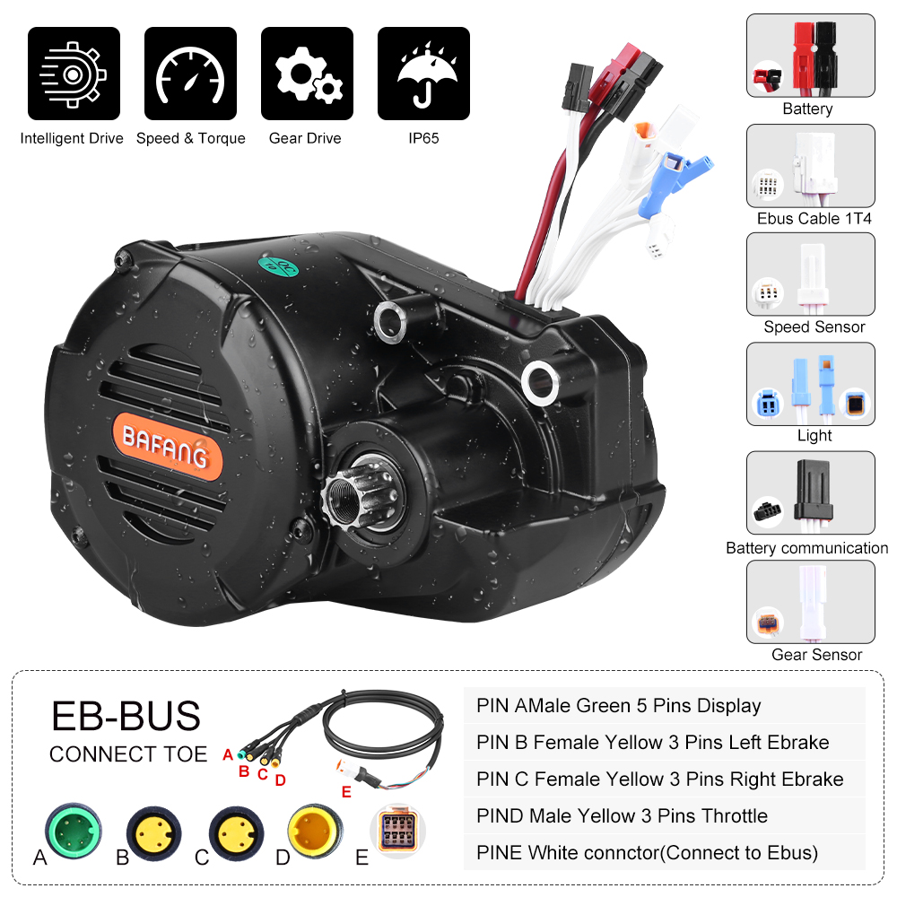 risunmotor M620 G510 48V 52V 1 - Mid Drive Conversion Kit 1000W recension och pris